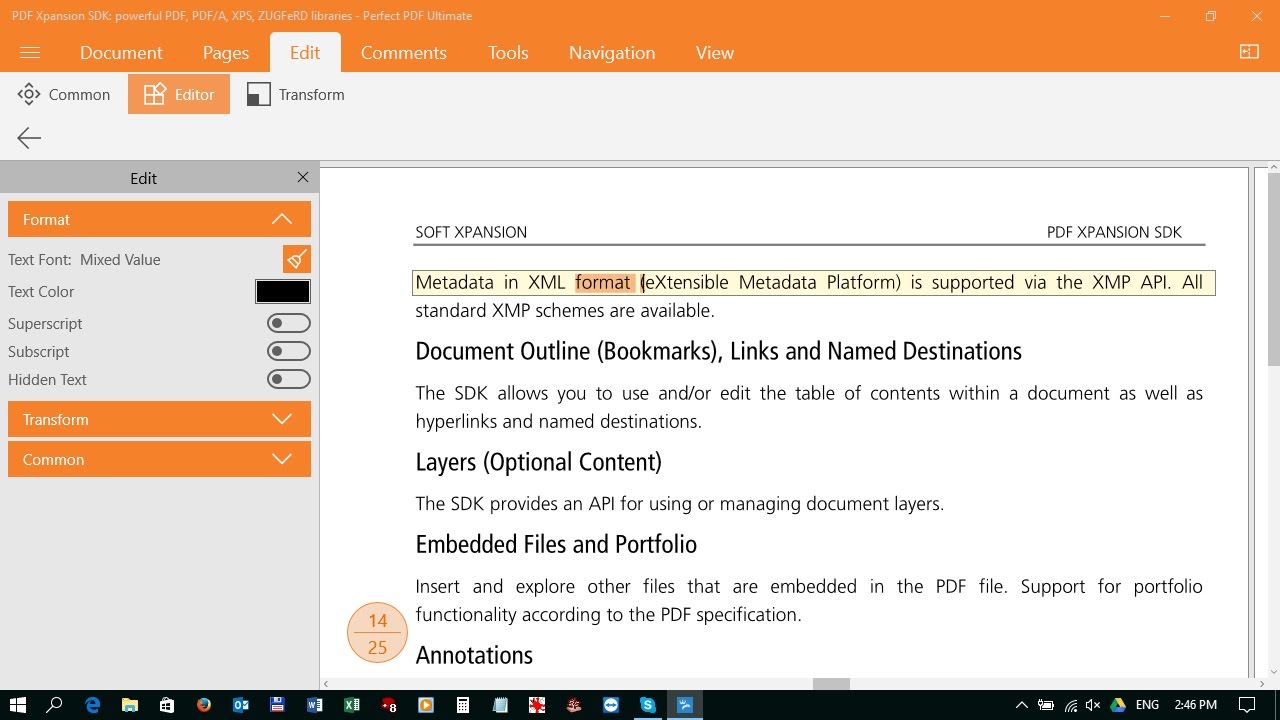 edit pdf document windows 10